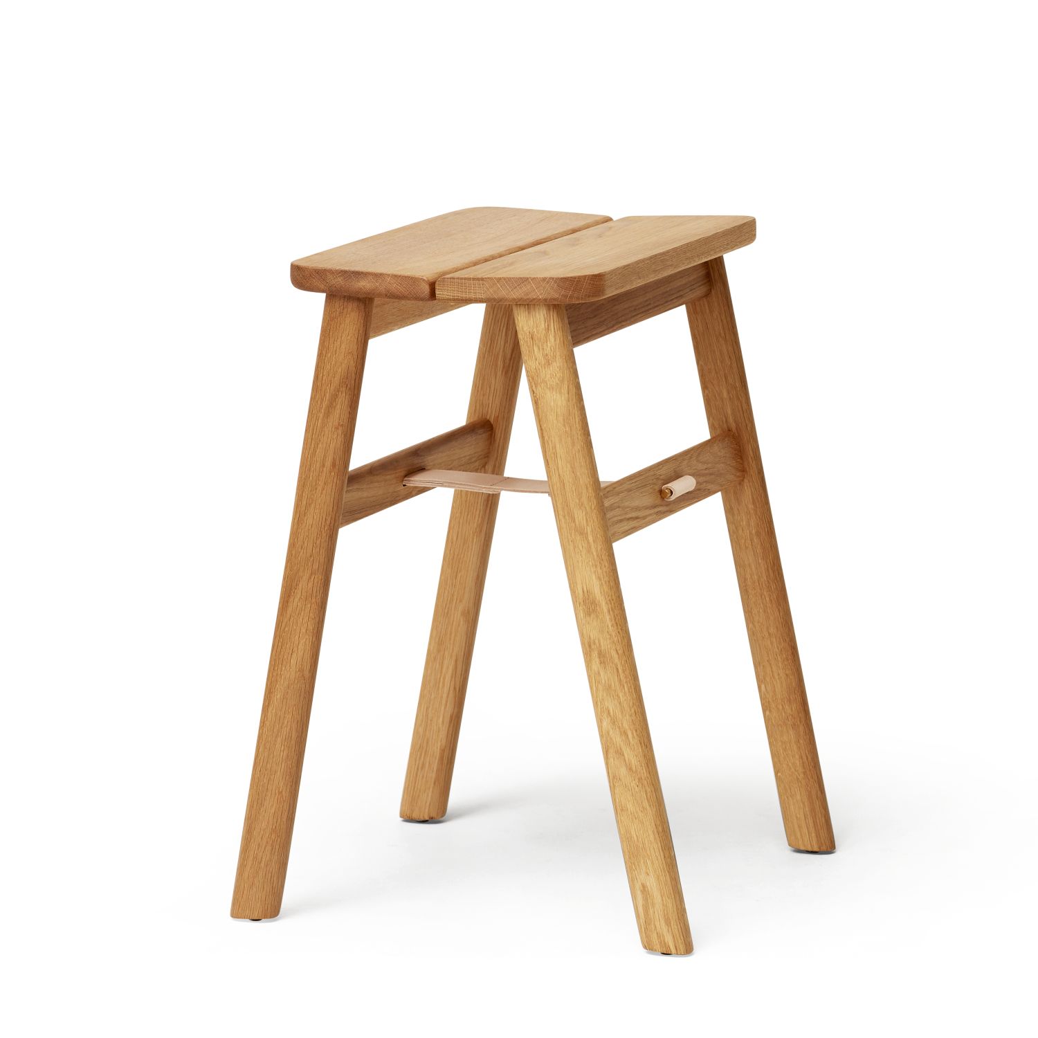 Angle Folding Stool Oak Form & Refine